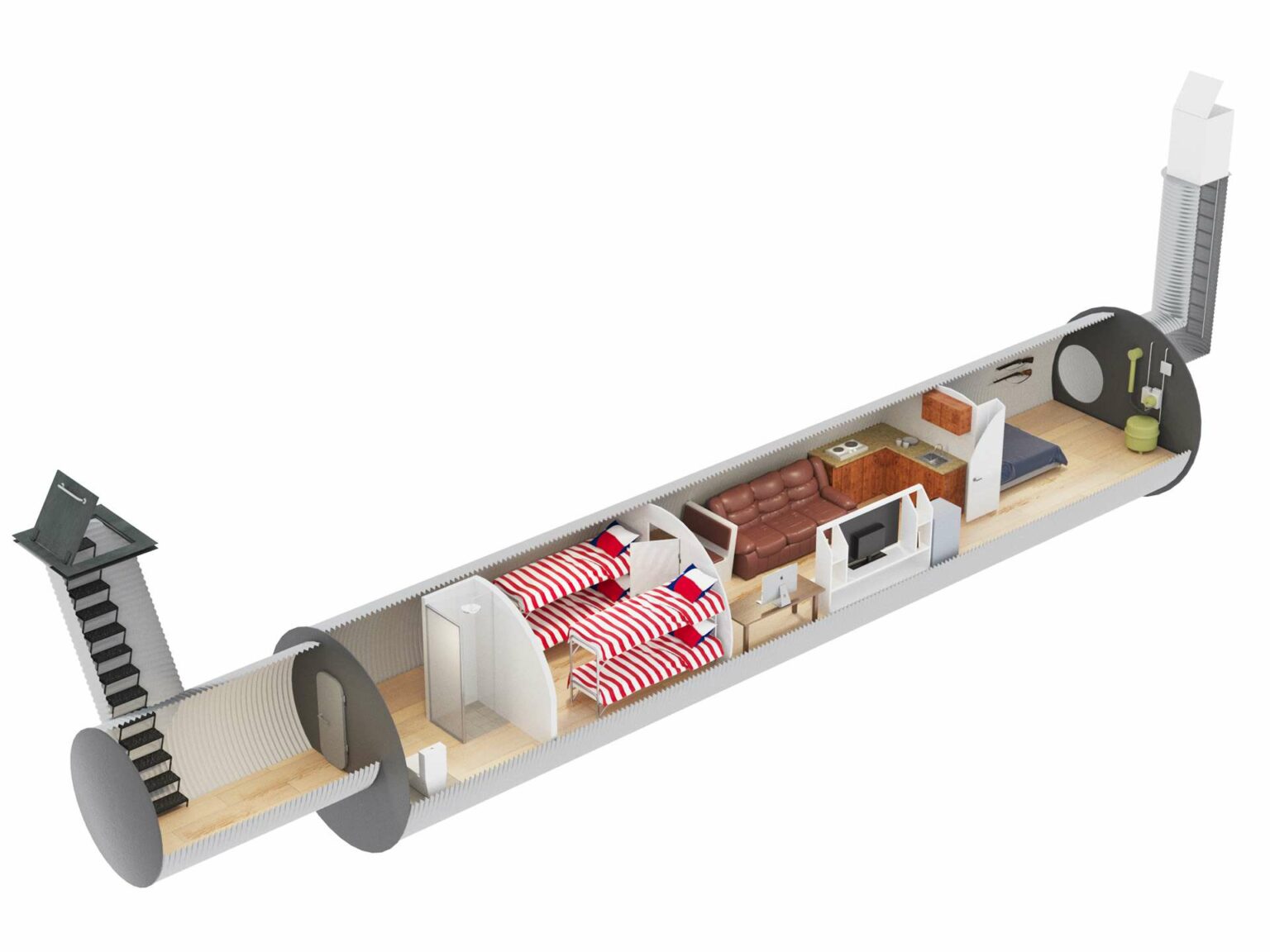 Round Culvert Atlas Survival Shelters