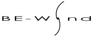 Logo text reads 'Between' with a large decorative curly brace forming the center character between 'BE-' and 'nd'.